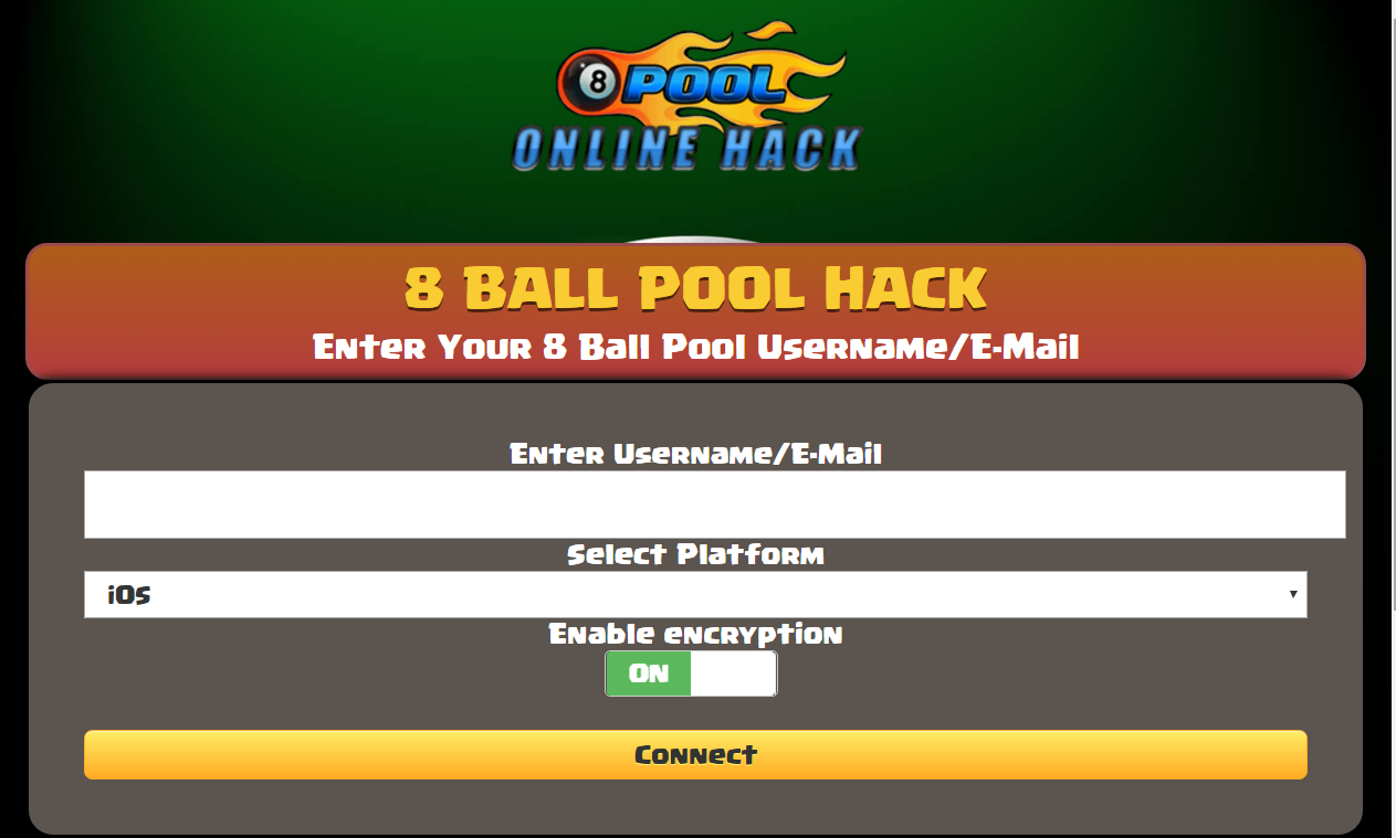 Get 8 Ball Pool Free Online Hack Generator Cpa Landing Page