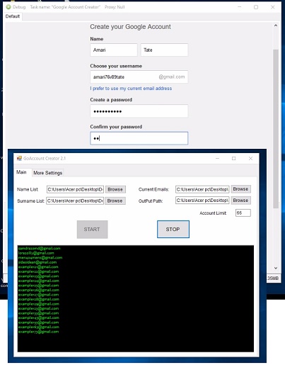 Bulk gmail account creator Bulk gmail account creator