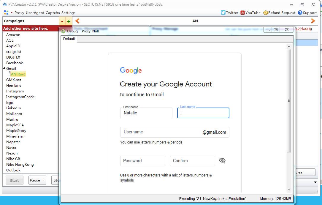 Jiffy gmail account creator