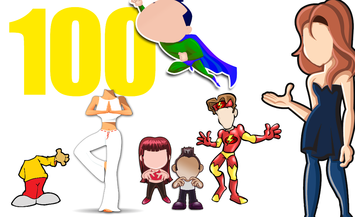 100 character poses