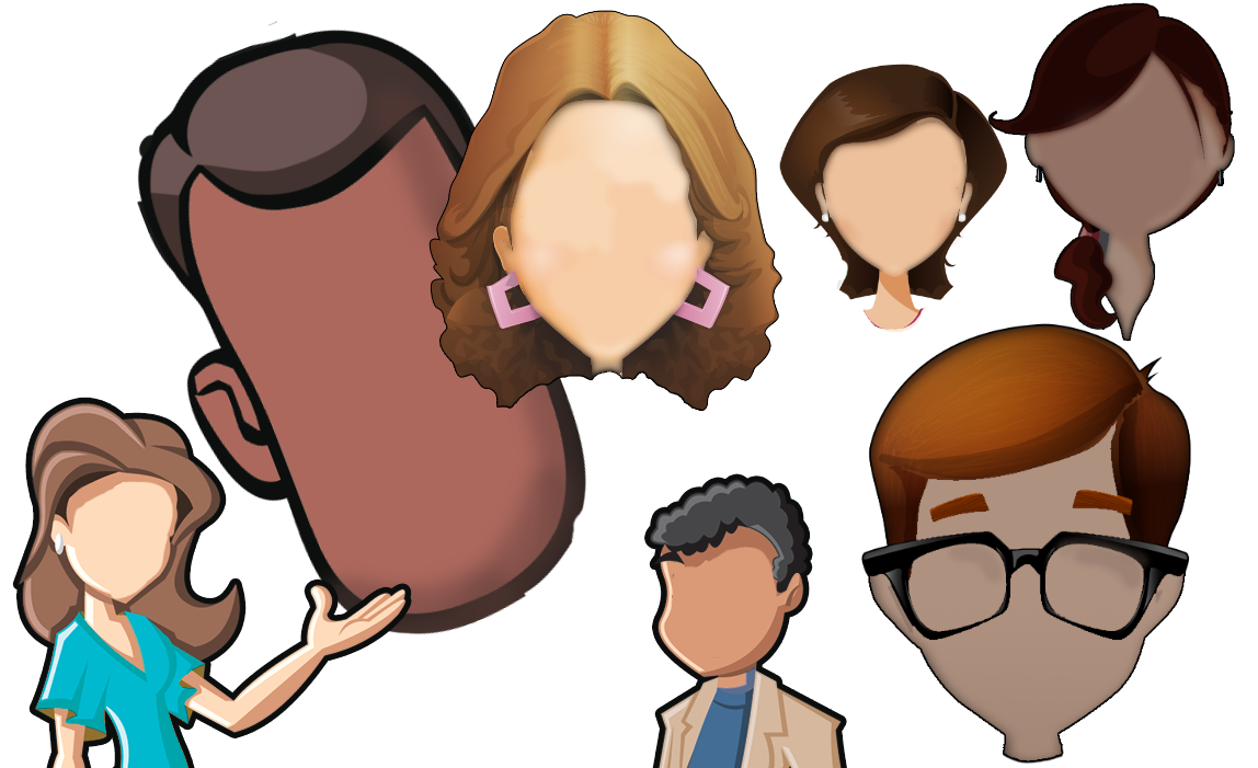 cartoon character creator - heads